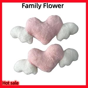 Family Flower Flash Sale ที่พิงศีรษะในรถรูปหัวใจ หมอนรองคอตุ๊กตาน่ารักหมอนรองเอวอเนกประสงค์อุปกรณ์เสริมเบาะรถยนต์ด้านหลัง