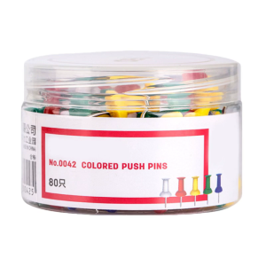 หมุดตอกตกแต่งหมุดกดหลากสี80ชิ้นหมุดกระดานข้อความหมุดสำหรับโรงเรียนเครื่องใช้สำนักงาน