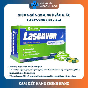 LASENVON HULIPHA - Hỗ trợ tạo giấc ngủ ngon ngủ sâu dùng cho người mất ngủ kéo dài.