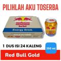 RED BULL GOLD Energy Drink 250 ml Kratingdaeng KALENG  ( HARGA 1 DUS isi 24 ). 