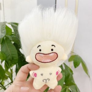 5FANGZHE Vải nhung lông Búp bê nhồi bông chòm sao lông dài 10cm Trang trí túi treo  dây chuyền túi Bền Dễ thương Búp bê hoàng đạo