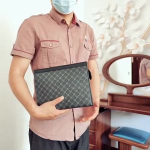LZD  Handbag Male Clutch Business Casual Large Capacity Tote Mens Fashion Trend Briefcase Male Clutch