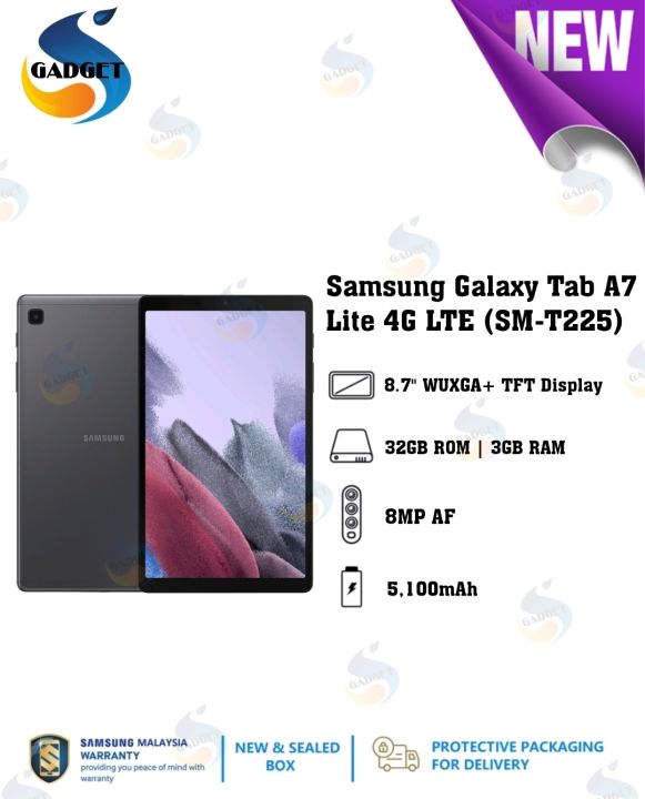 Samsung Galaxy Tab A7 Lite 2021 4G LTE (SM-T225) Original By Samsung ...