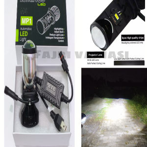 NINE SATU BUAH LUMINOS LAMPU UTAMA LED H4 MINI PROJECTOR HI LOW MP1 SUPER TERANG UNTUK LAMPU MOTOR DAN MOBIL