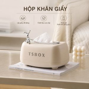 [DECOR] LyLy Hộp Đựng Khăn Giấy Hình Đám Mây Con Thỏ Để Bàn Phòng Khách Sang Trọng khăn giấy hộp sáng tạo