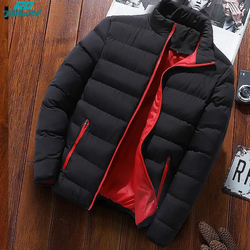 Fashion men's long outlet sleeve warm thicken outerwear