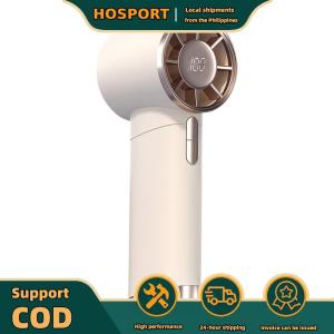 【HOSPORT】 Portable Handheld Turbo Fan Personal Hand Fan 100 Gear Wind Desktop Fan High Speed Desktop Cooling Fan for Home Office