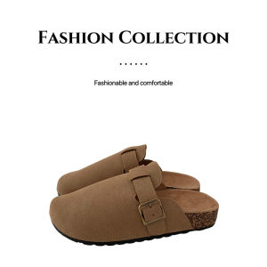 Free Shipping WomenS Half-Slipper Thick-Soled Retro-Style Versatile Easy-To-Wear And Casual Outdoor Slippers For Spring And Autumn