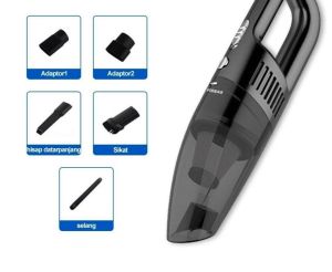 SCUDOS Vacuum Cleaner 120W Penyedot Debu Mobil Kuat Wet And Dry Cordless Vacuum Cleaner Penghisap Debu USB Rechargeable 5 dalam 1 tip