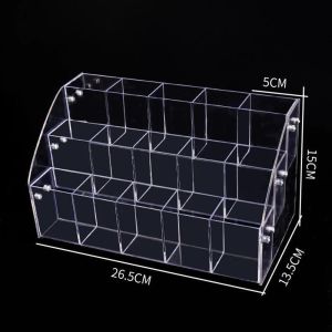 Acrylic Pen Holder Transparent Storage Display Stand Shelf Home Office Storage Organization Pencil Shelves Organizers2026