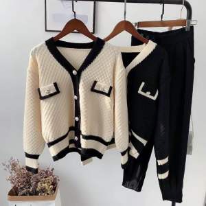 Áo Khoác Len Lông Thỏ Cúc Ngọc Hàng QC Đẹp