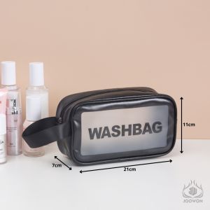 Tas Kosmetik Transparan Travel Troiletry Washbag Make Up Pouch Waterproof Viral - SG11