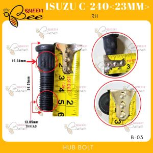 QUEENBEE Wheel Hub Bolt drum bolt with nut for Isuzu C-240 RH/LH HUB BOLT ONLY B-03 N-03