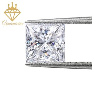 (Size 4x4 mm) Kim cương nhân tạo Moissanite giác cắt Princess