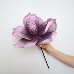 OPEAREY 30/50CM Simulated Magnolia Flower 3D Large-scale Simulated Flower Wedding Decoration Foam Simulation Flower Wedding Backdrop