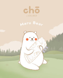 Cho Maru Bear Snuggy Buddy Baby Pillow Soft Huggable Bamboo Pillow [NOT BaaBaaSheepz]