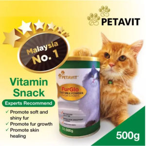 PETSTOREZ Petavit FurGlo Sebuk Kambing Kucing Supplement Nutrisi Bantu Kucing Gebu Kulit dan Bulu Berkilat Cantik 500g