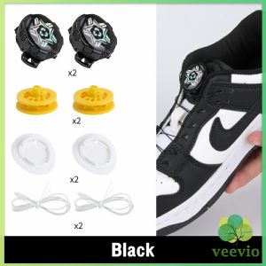 เชือกผูกรองเท้า เชือกผูกรองเท้าผ้าใบ แบบหมุนอัตโนมัติ ล็อกเร็ว Shoelace