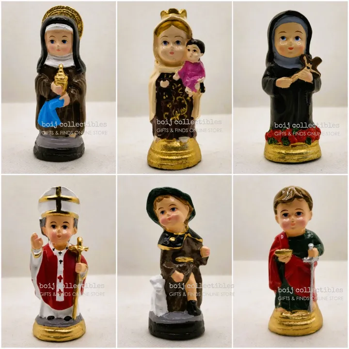 Chibi Saints Mini Figurines - Handcrafted Catholic Collectibles Height ...