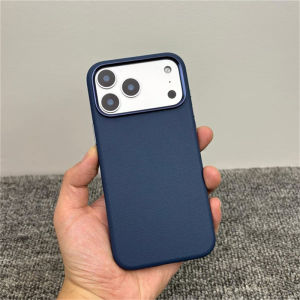 For MagSafe Leather Case For iPhone 17 Pro Max 17 Ari Metal Lens Frosted Wireless Charge Cover Active Touch Camera Button Shell