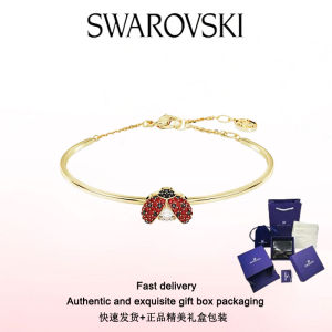 ♈Swarovski♈ Stylish Womens Jewelry The New Ladybug red gold tint Idyllia bracelet Valentines Day gifts birthday gifts Free genuine gift box