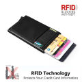 (ส่งจากไทย)ที่ใส่บัตรเครดิตบุรุษ กระเป๋าสตางค์ บัตรปิดกั้นด้านหน้าบาง กระเป๋าสตางค์ RFID ที่บางและเบา. 