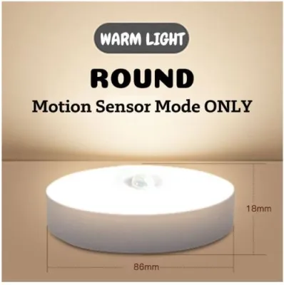 360° Motion Detect LED Light Sensor USB Rechargeable LED Light Bedroom Night Light Cabinet Light Corridor Light 感应灯