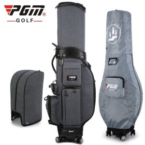 PGM New Style 5 Colors Multi-functional Waterproof Telescopic Golf Bags Stand Bag with 4 Universal Wheels Rain Cover for Women Men