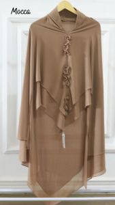 Raisa Hijab Kerudung Instan Jumbo Khimar Shabna Bahan Seruty Premium