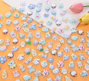 Clay Resin Besar Motif Karakter Lucu Timbul Bahan Hiasan
