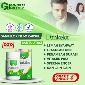 Obat Lemah Syahwat Ejakuliasi Dini Penunjang Stamina Pria Penambah Birahi Vitamin Pria Kapsul Daun Kelor Dankelor