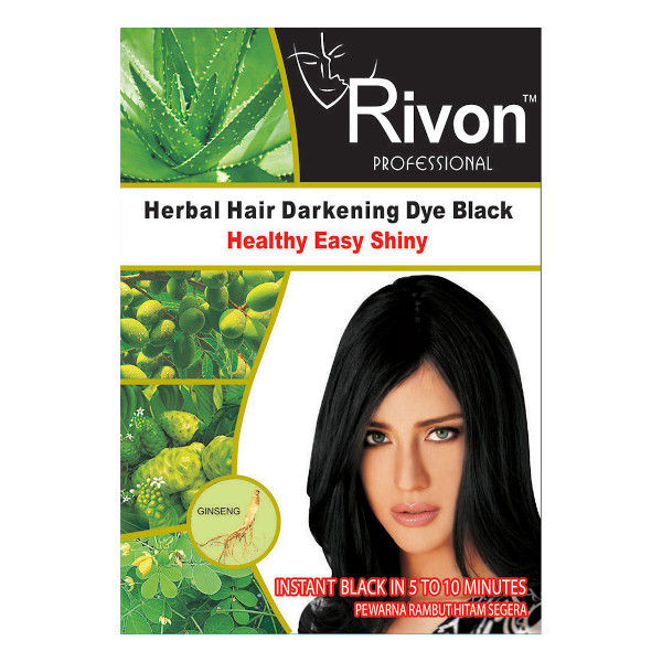 Rivon Herbal Hair Darkening Shampoo Black 28ml*1pck Lazada