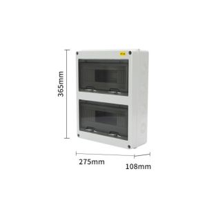 5 8 12 15 18 24-Way Distribution Box Waterproof IP65 Household Open Electrical Box Anti-Leakage Plastic Empty Circuit Breaker Miniature Dustproof Box Transparent Switch Protection Box