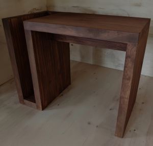 Modern S-shaped wooden book shelves side table bed side table tea table study table coffee table s-shaped table sofa corner