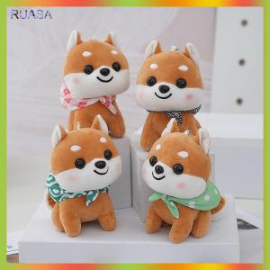 RUASA Cartoon Cute Shiba Inu Plush Doll Toy Pendant Key Chain Backpack Hangings Decoration