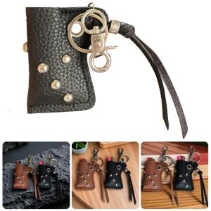 Trọng lượng nhẹ Túi nhẹ bảo vệ chất liệu da PU nhẹ tay áo Keychain đồ trang trí treo lên thắt lưng dây móc treo chìa khóa