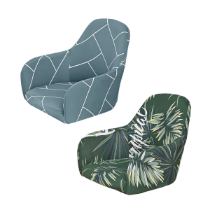 Milk Silk Fabric Dining Chair Cover Printeds Stretch Spandex Elastics MidBack Banquets Chair Slipcover Case