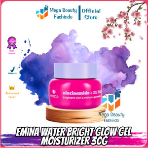 Emina Water Bright Glow Gel Moisturizer 30g | Mencerahkan | Mengurangi Flek Hitam | Glowing