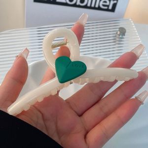 Kẹp càng cua gấp tóc búi tóc kim loại cỡ lớn hot trend phong cách hàn quốc tim LOVE - Kẹp tóc nữ hàn quốc dài cute dễ thương