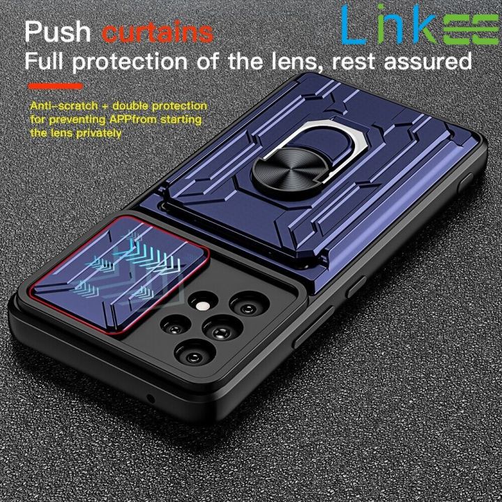 Card Slot Samsung A51 Armor Case Linkee For Samsung Galaxy M51 M52