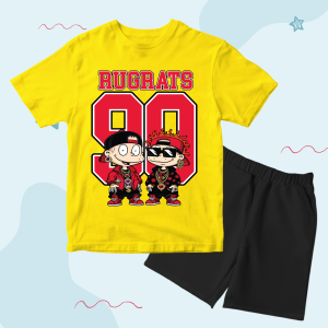 Baju Setelan Distro Anak Laki Laki Karakter Number 90 Rugrats Motif Cowok Keren Umur  1 - 10 Tahun