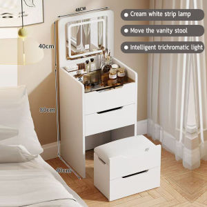 [Original 24 hours delivery] Multi-Functional Vanity Table Dressing Table with Mirror with Ample Storage and Matching Chair For Bedroom