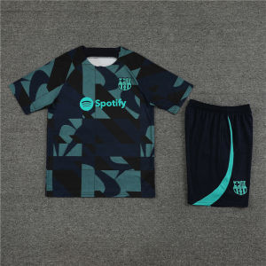 AU New Real Madrid Barcelona Brazil Arsenal Chelsea childrens and summer training short-sleeve set jersey football uniform
