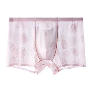 CHARMI Transparent Mens Boxer Briefs Seamless Ultra Thin Underwear for Men Breathable Quick Dry Ice Silk Boxers Men