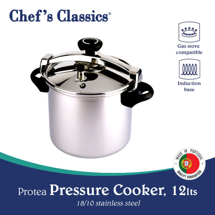 Chef's Classics Protea Stainless Steel Pressure Cooker, 12lts | Lazada PH