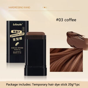 Temporary Hair Dye Comb Waterproof And Sweat-proof  For White Gray Hair Coverage Hair Color Stick With Comb 20g