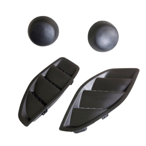 บานเกล็ดโดมฮู้ดรถยนต์ช่องทางอากาศเข้าสติกเกอร์ช่องระบายอากาศสำหรับ JK 2007-2017 ABS กระบวนการติดตั้งได้อย่างราบรื่น