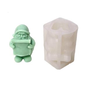 Easy Releases Santa Claus Mould Sturdy Silicone Christmas Crafting for Projects