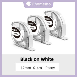 Phomemo Plastic Label Maker Tape/Refill 12mm x 4m For P12/P12pro rainbow label printer Corrosion resistance low temperature resistance and high temperature resistance