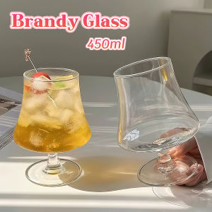Talao 450ml Goblet Glass Champagne Wine Whisky Glass Tansparent Clear Brandy Glass Waisted Cup